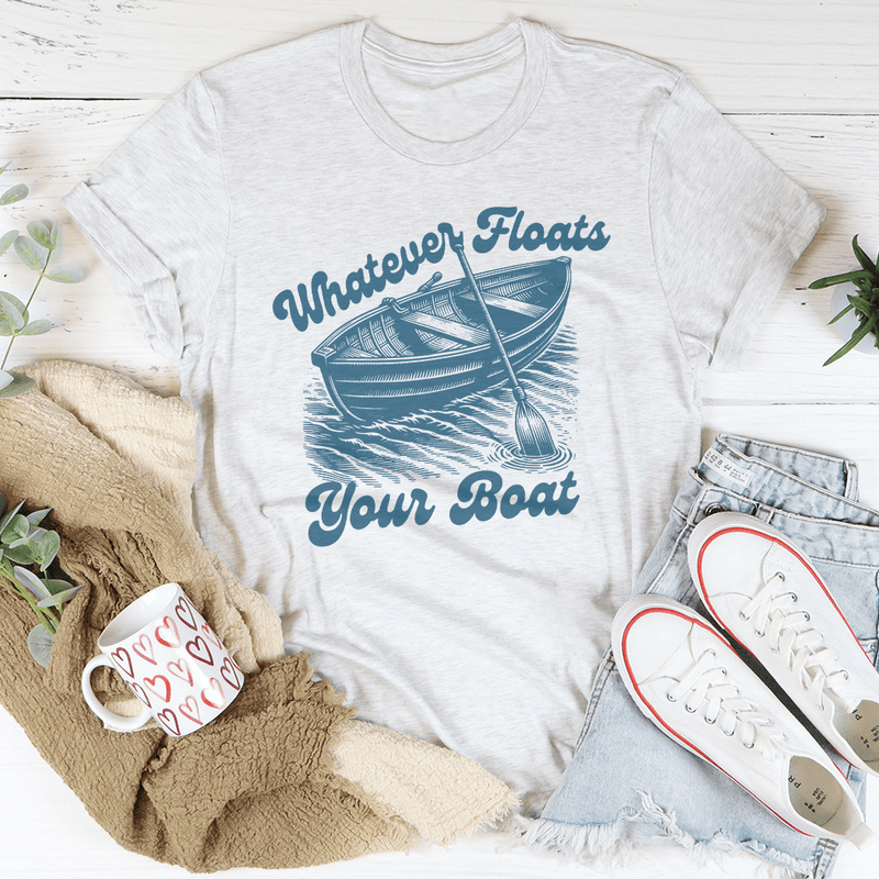 Whatever Floats Your Boat Tee Ash / S Peachy Sunday T-Shirt