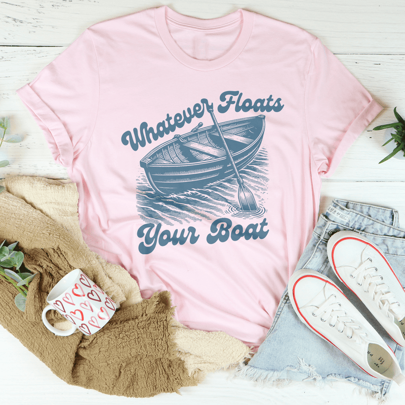 Whatever Floats Your Boat Tee Pink / S Peachy Sunday T-Shirt