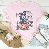 Witch By Nature B-tch By Choice Tee Pink / S Peachy Sunday T-Shirt