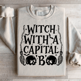 Witch With A Capital B Sweatshirt Sand / S Peachy Sunday T-Shirt