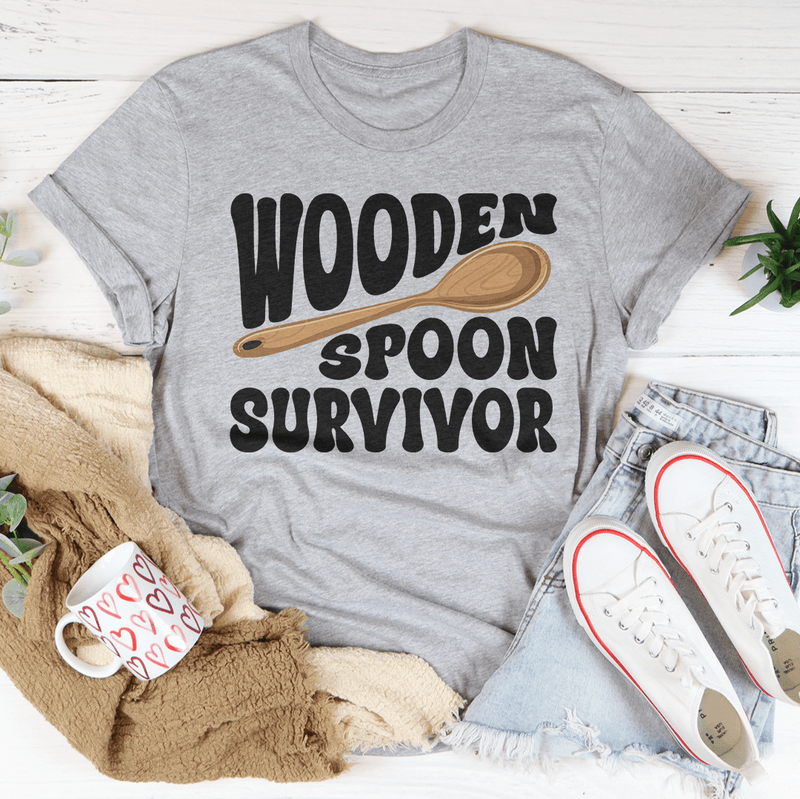 Wooden Spoon Survivor Tee Athletic Heather / S Peachy Sunday T-Shirt