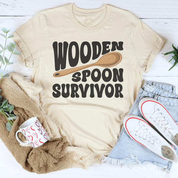 Wooden Spoon Survivor Tee Soft Cream / S Peachy Sunday T-Shirt