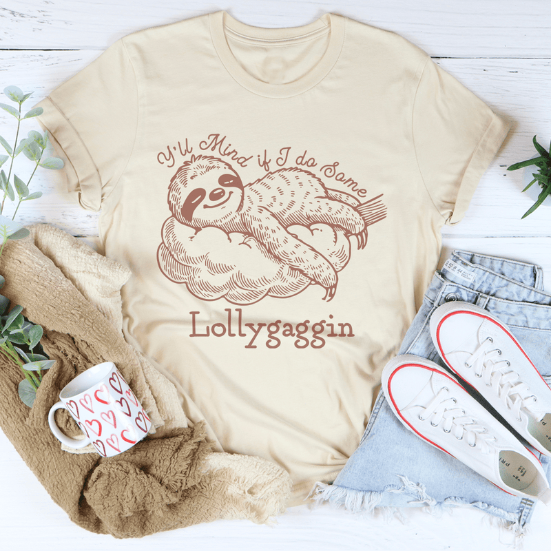 Y'll Mind If I Do Some Lollygaggin Tee Soft Cream / S Peachy Sunday T-Shirt