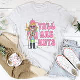 Ya'll Are Nuts Pink Tee Ash / S Peachy Sunday T-Shirt