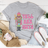 Ya'll Are Nuts Pink Tee Athletic Heather / S Peachy Sunday T-Shirt