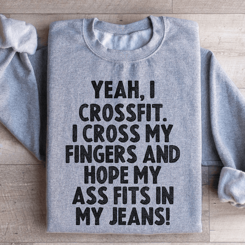 Yeah I Crossfit Sweatshirt Sport Grey / S Peachy Sunday T-Shirt