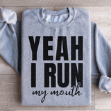 Yeah I Run Sweatshirt Sport Grey / S Peachy Sunday T-Shirt