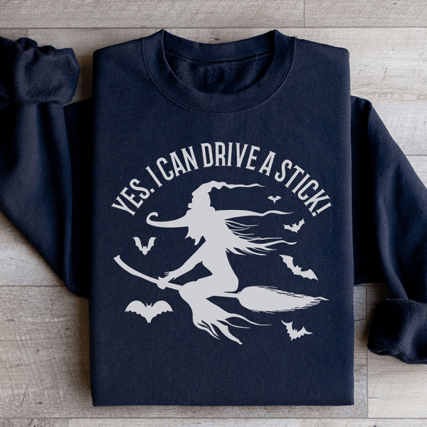 Yes I Can Drive A Stick Sweatshirt Black / S Peachy Sunday T-Shirt