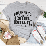 You Need To Calm Down Tee Athletic Heather / S Peachy Sunday T-Shirt