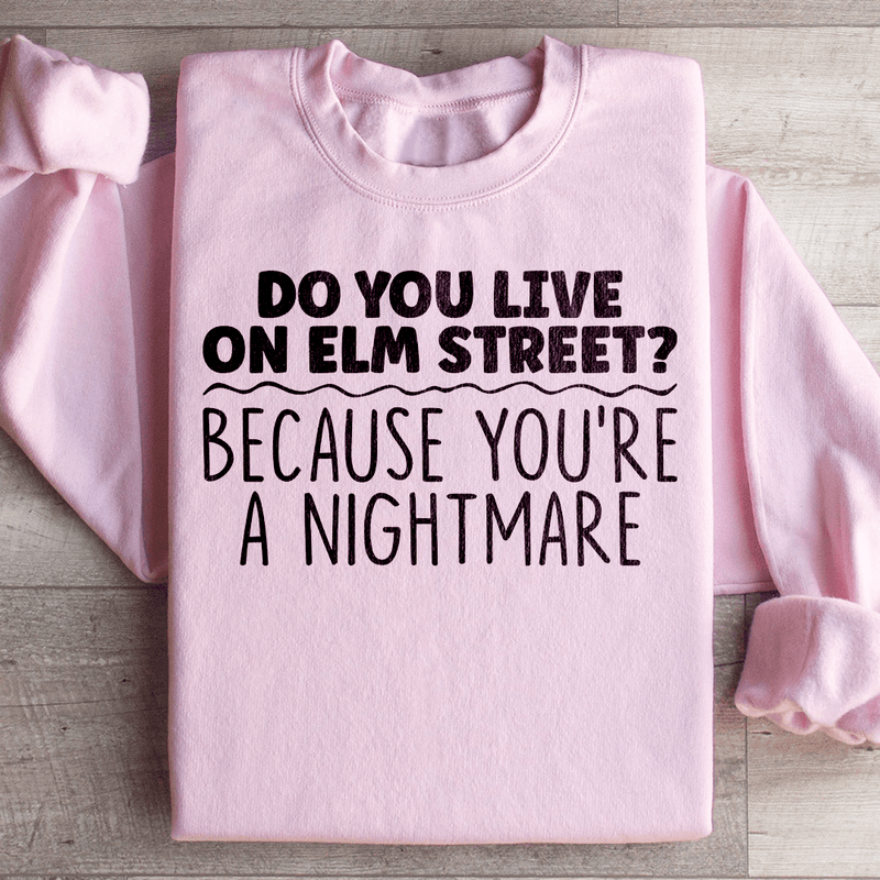 You're A Nightmare Sweatshirt Light Pink / S Peachy Sunday T-Shirt