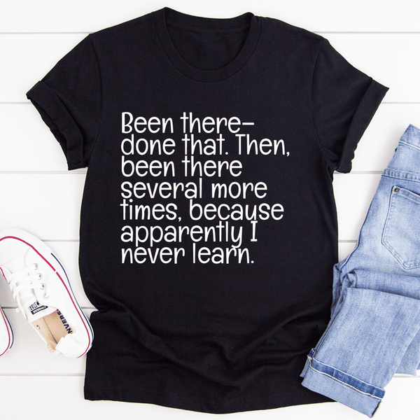 Been There Done That Tee Black Heather / S Peachy Sunday T-Shirt