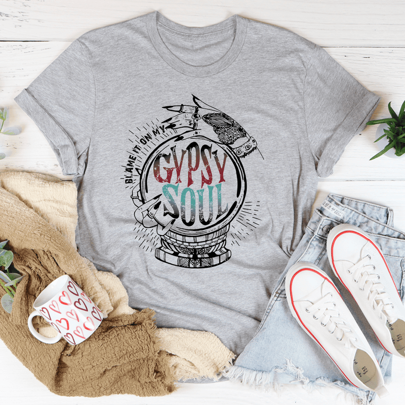 Blame It On My Gypsy Soul Tee Athletic Heather / S Peachy Sunday T-Shirt