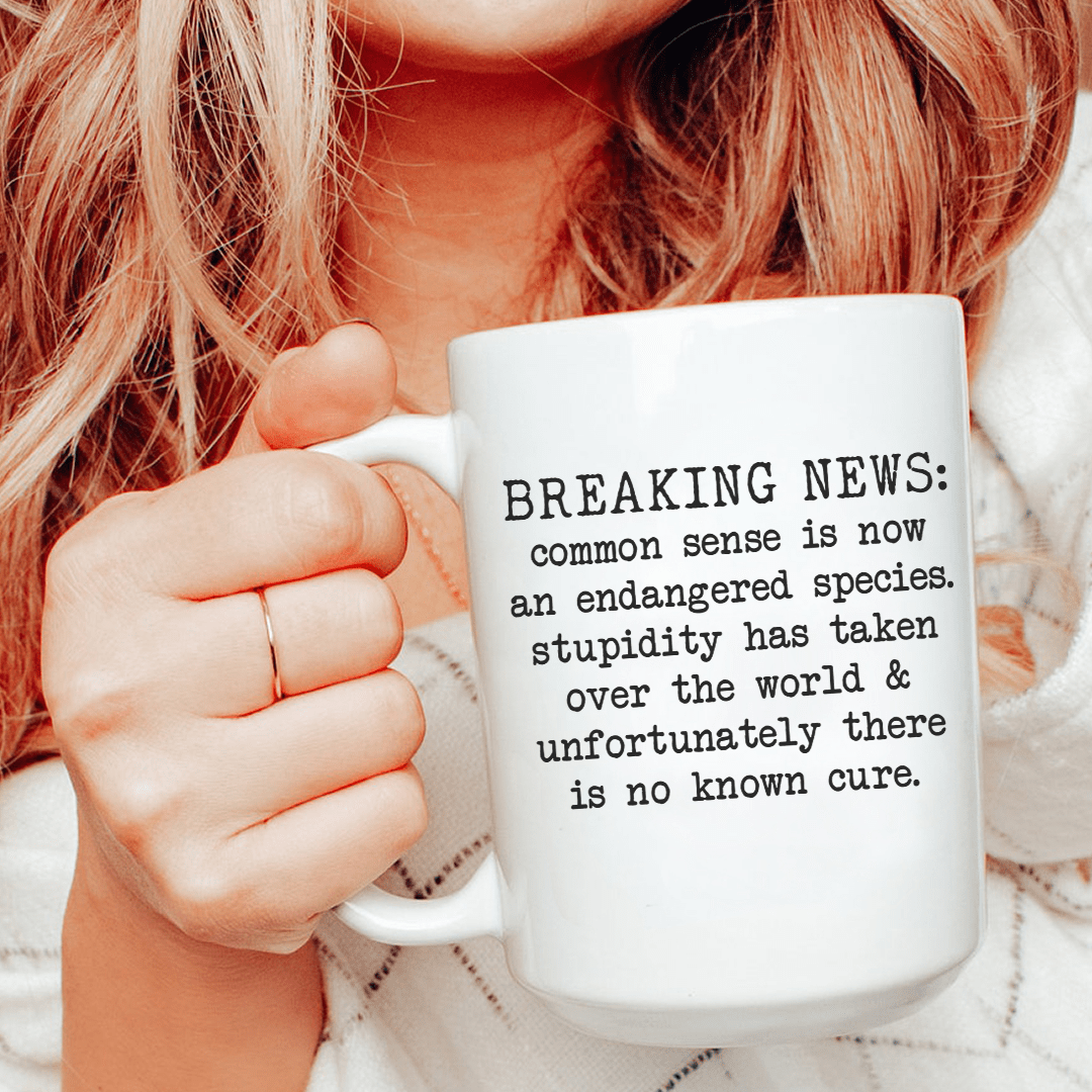 Breaking News Ceramic Mug 15 Oz Peachy Sunday 1873