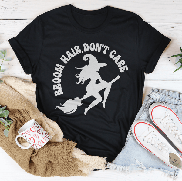 Broom Hair Don't Care Tee Black Heather / S Peachy Sunday T-Shirt