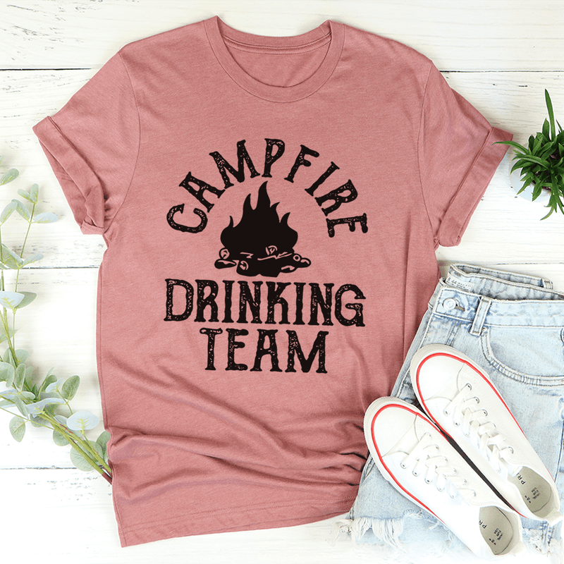 Campfire Drinking Team Tee – Peachy Sunday