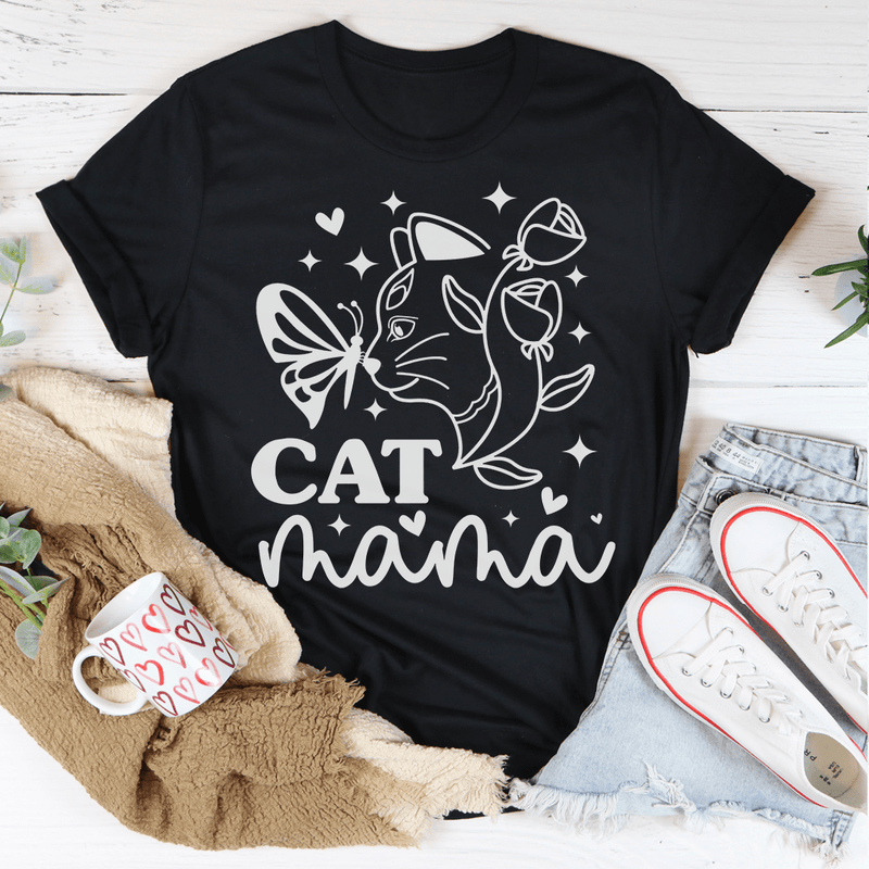 Cat Mama Tee Peachy Sunday T-Shirt