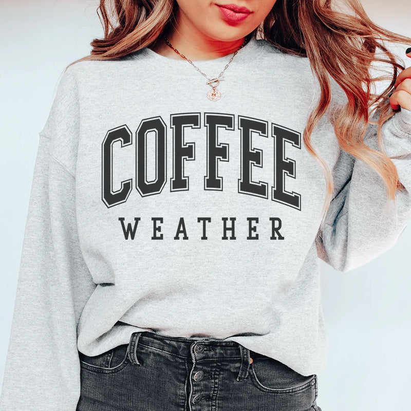 Coffee Weather Sweatshirt Sport Grey / S Peachy Sunday T-Shirt