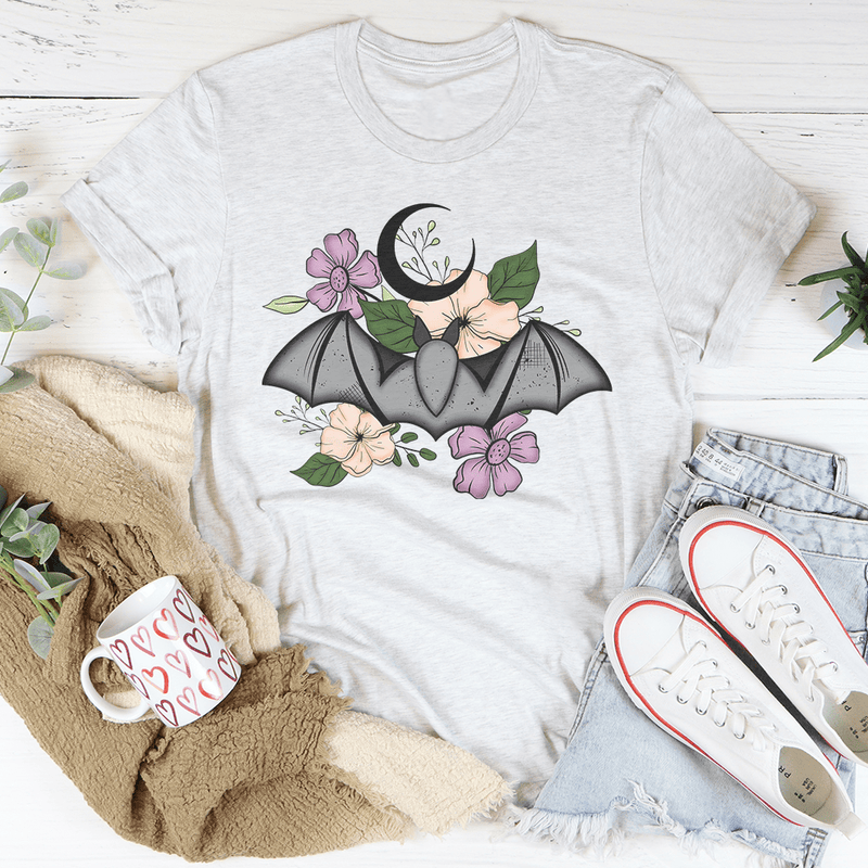 Floral Bat Tee Peachy Sunday T-Shirt