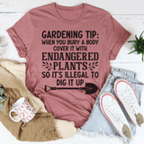 Gardening Tip Tee Peachy Sunday T-Shirt