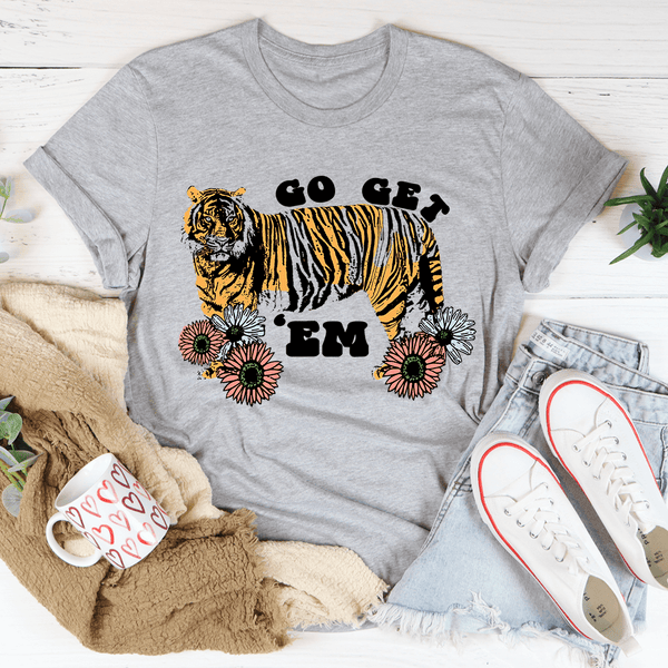 Go Get 'Em Tee Athletic Heather / S Peachy Sunday T-Shirt