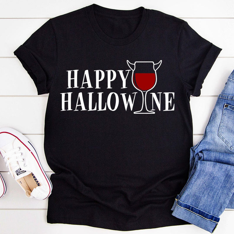 Happy Hallowine Tee Black Heather / S Peachy Sunday T-Shirt