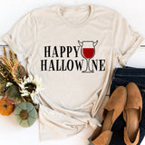 Happy Hallowine Tee Heather Dust / S Peachy Sunday T-Shirt