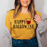 Happy Hallowine Tee Mustard / S Peachy Sunday T-Shirt