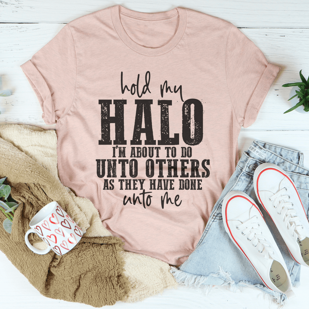Hold My Halo Tee – Peachy Sunday