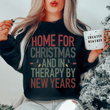 Home For Christmas Sweatshirt Black / S Peachy Sunday T-Shirt