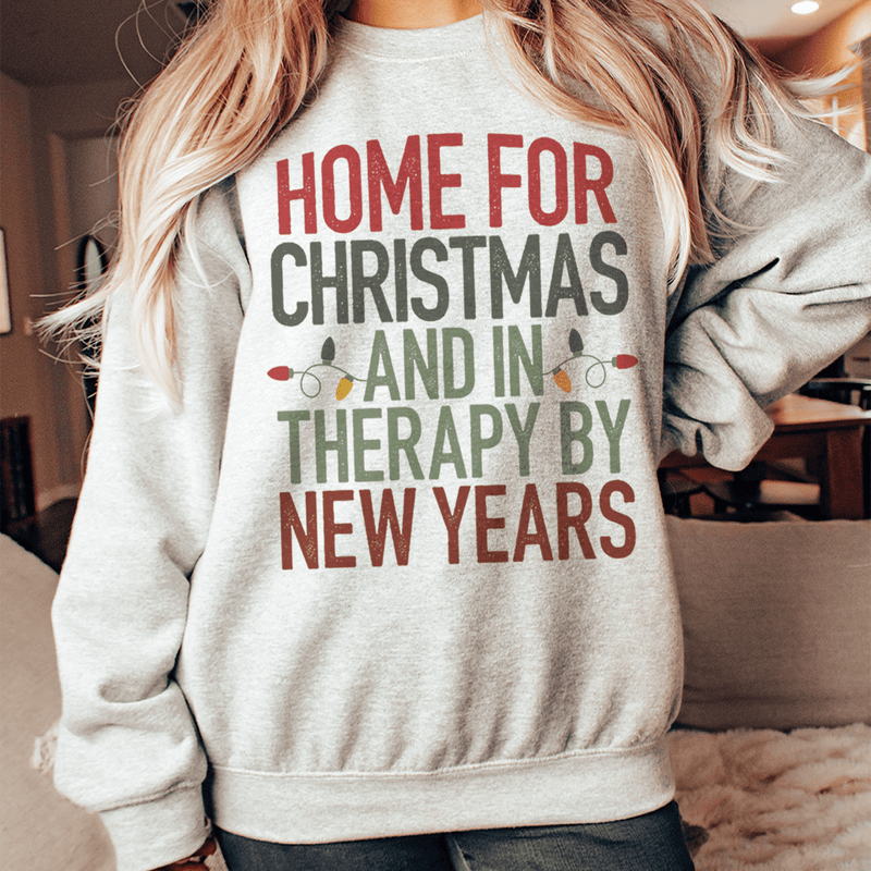 Home For Christmas Sweatshirt Peachy Sunday T-Shirt