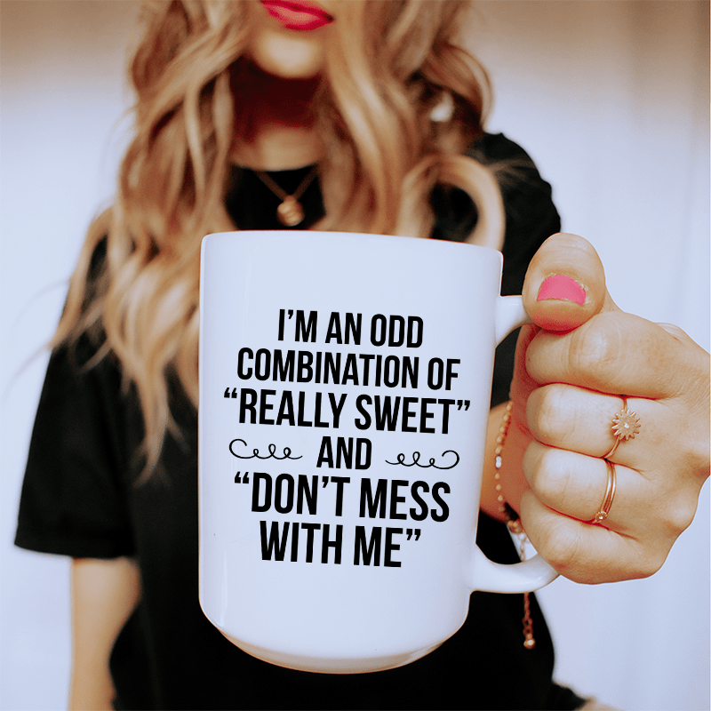 I'm An Odd Combination Ceramic Mug 15 oz White / One Size CustomCat Drinkware T-Shirt