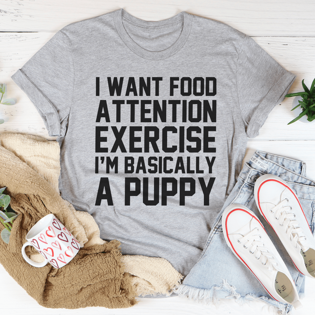 I'm Basically A Puppy Tee Peachy Sunday T-Shirt