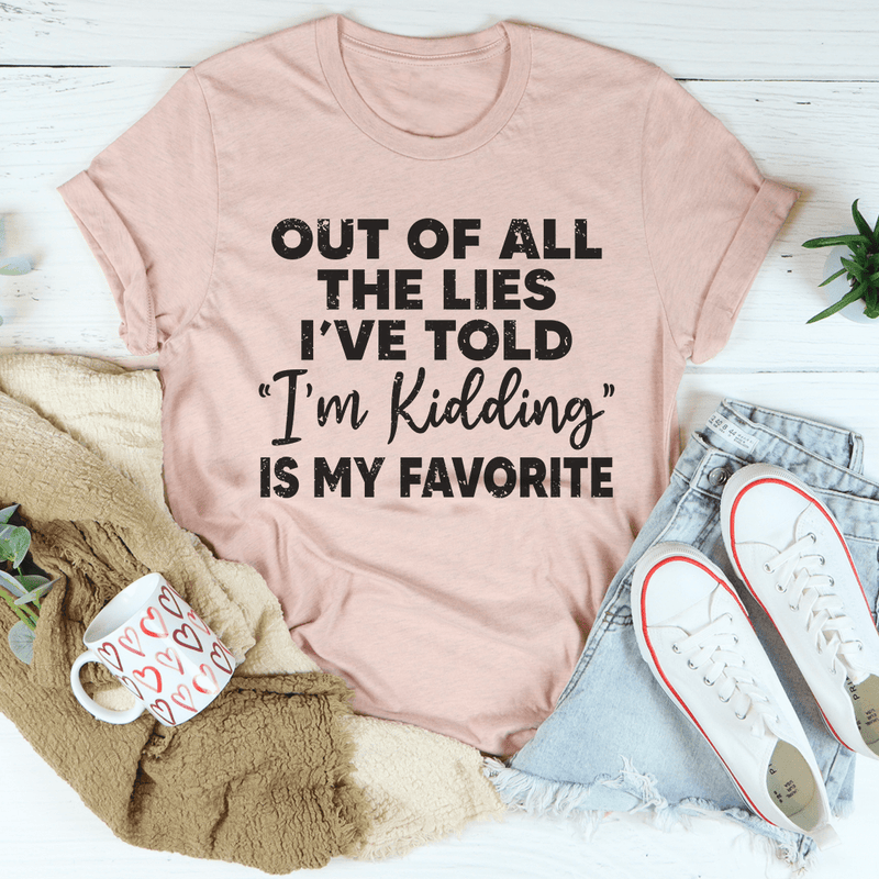 I'm Kidding Tee Heather Prism Peach / S Peachy Sunday T-Shirt