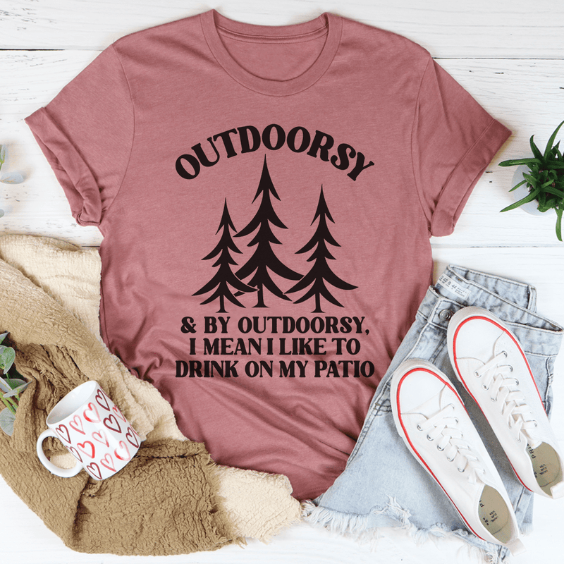 I'm Outdoorsy Tee Mauve / S Peachy Sunday T-Shirt