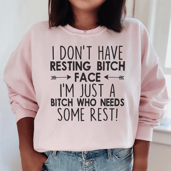 I Need Some Rest Sweatshirt Light Pink / S Peachy Sunday T-Shirt