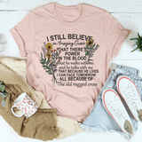 I Still Believe In Amazing Grace Tee Heather Prism Peach / S Peachy Sunday T-Shirt