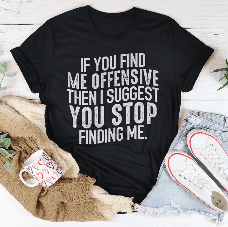 I Suggest You Stop Tee Peachy Sunday T-Shirt