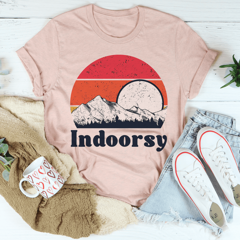 Indoorsy Tee Heather Prism Peach / M Peachy Sunday T-Shirt