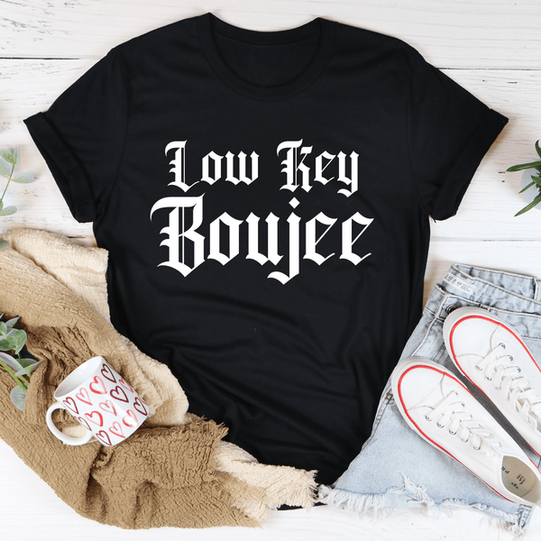 Low Key Boujee Tee Black Heather / S Peachy Sunday T-Shirt