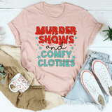 Murder Shows And Comfy Clothes Tee Heather Prism Peach / S Peachy Sunday T-Shirt