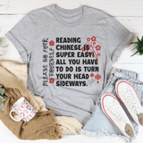 Reading Chinese Is Super Easy Tee Athletic Heather / S Peachy Sunday T-Shirt