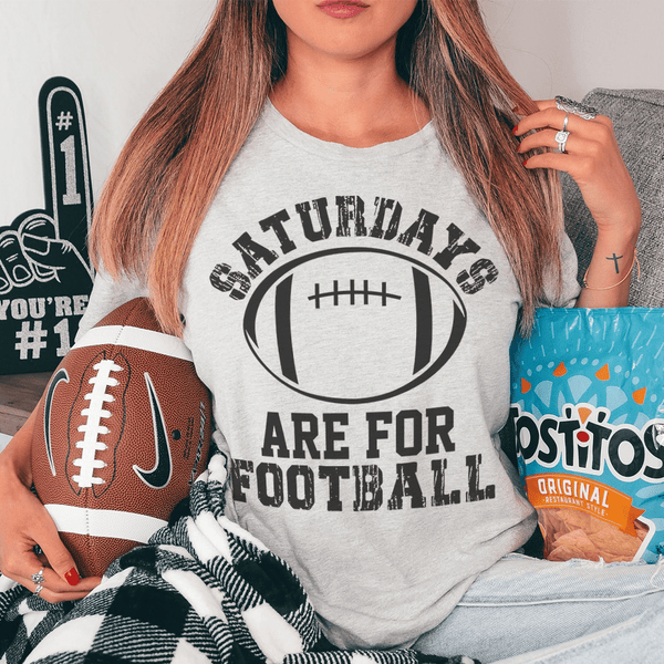 Saturdays Are For Football Tee Peachy Sunday T-Shirt