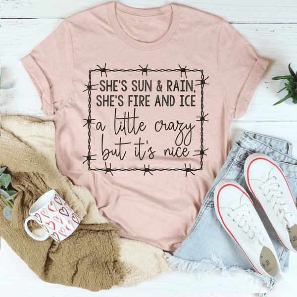 She's Fire & Ice Tee Peachy Sunday T-Shirt