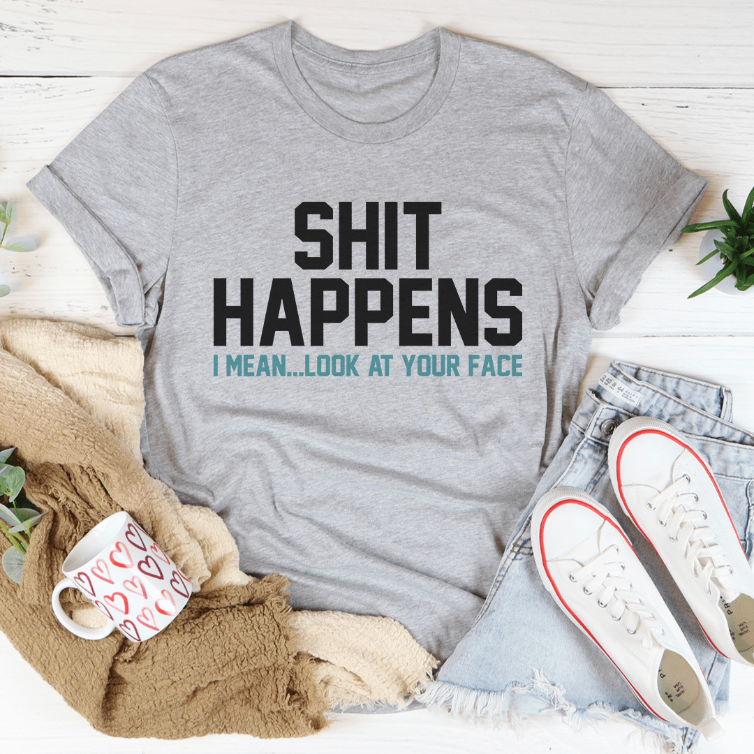 Shit Happens Tee Athletic Heather / S Peachy Sunday T-Shirt