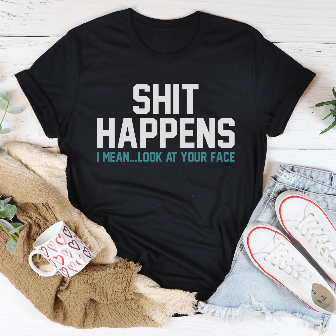 Shit Happens Tee Black Heather / S Peachy Sunday T-Shirt