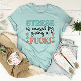 Stress Tee Heather Prism Dusty Blue / S Peachy Sunday T-Shirt