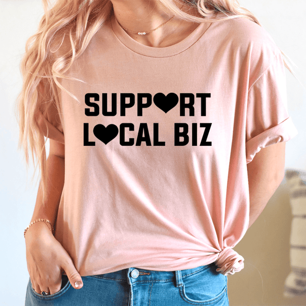 Support Local Biz Tee Heather Prism Peach / S Peachy Sunday T-Shirt