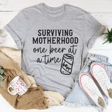 Surviving Motherhood One Beer At A Time Tee Athletic Heather / S Peachy Sunday T-Shirt