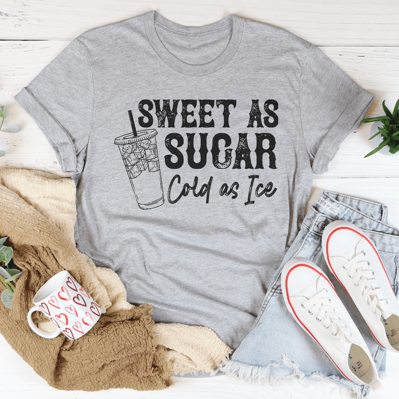 Sweet As Sugar Cold As Iced Tee Athletic Heather / S Peachy Sunday T-Shirt