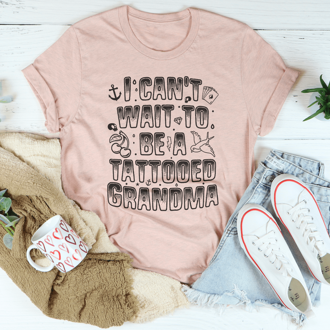 Tattooed Grandma Tee Peachy Sunday T-Shirt